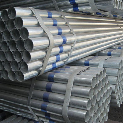 BS 1387 ASTM A53 Tubo de acero galvanizado Gi Tubo de andamios Zinc 40-600 g/m2