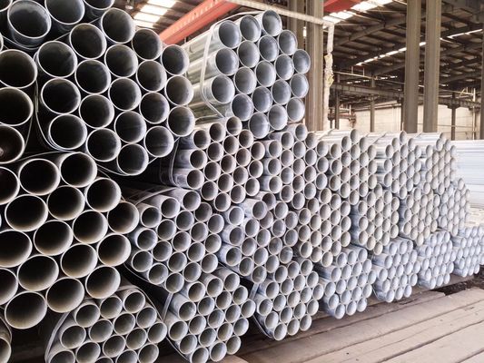 6m 12m Tubo de andamios galvanizado por inmersión en caliente Zinc 40-600g/m2