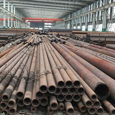 Q345 Q235 20# Tubo de acero al carbono sin costura laminado en caliente para soldadura, doblar galvanizado pintura negra